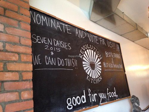 Welcome at Revolution Kitchen in Burlington