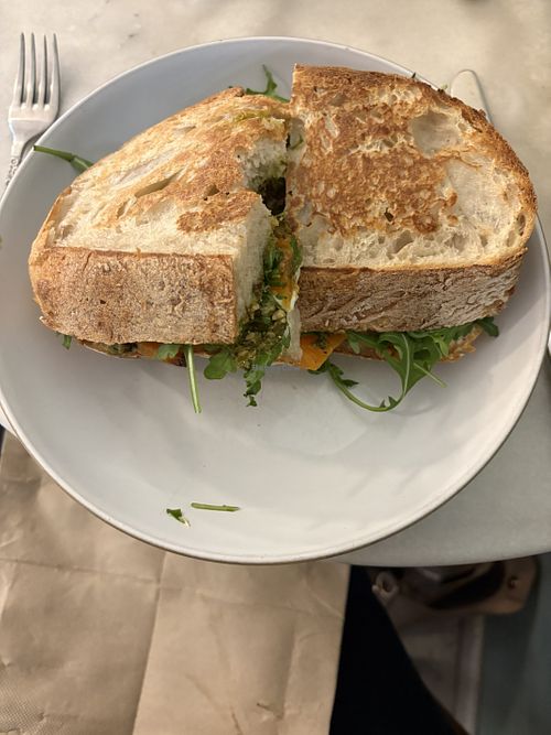 Maple butternut, pesto and rocket  at Faculty Coffee in Birmingham