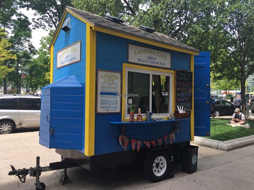 super cute mini cart!  at Ladonia Cafe in Madison