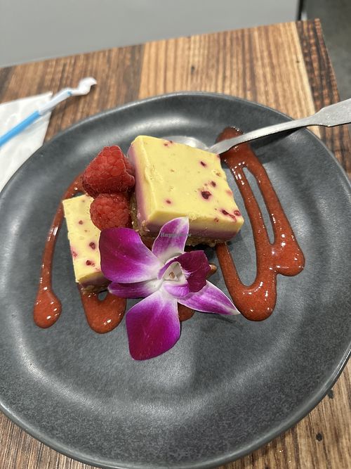 Raw cakes  at Fleur Cuisine Harborside - Rockport in Rockport