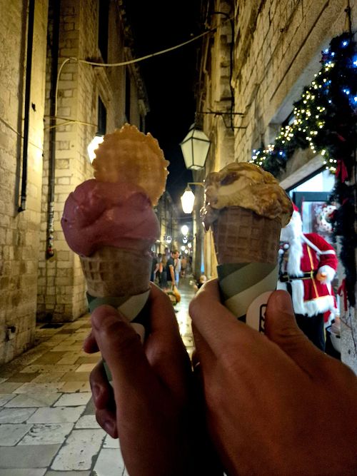 "" at Peppino's Gelato Factory in Dubrovnik