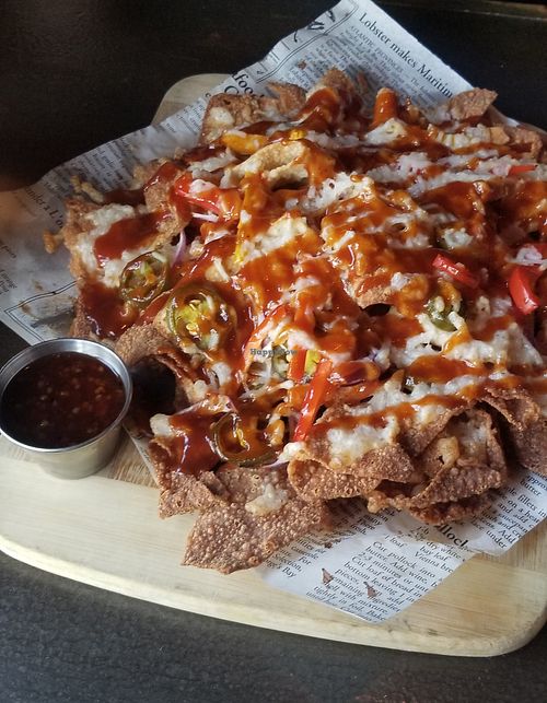 Wonton nachos at 211 Main | Twoeleven Main  in Port Dover