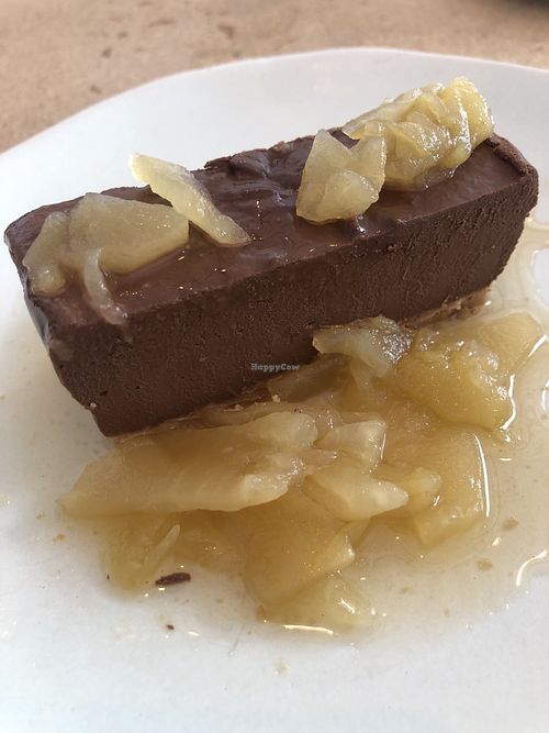 Chocolate and apple dessert   at GAL Cafe in Lisbon