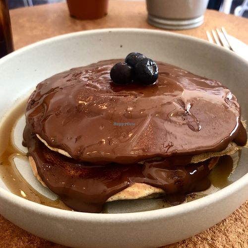 Espresso chocolate pancakes  at GAL Cafe in Lisbon