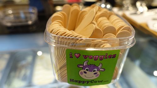ice cream sticks with HappyCow Stickers at WellSmoocht in West Singapore