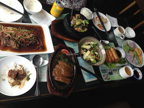 big portions at Vegetarian Story Restaurant at Vegetarians Story Restaurant in Suzhou