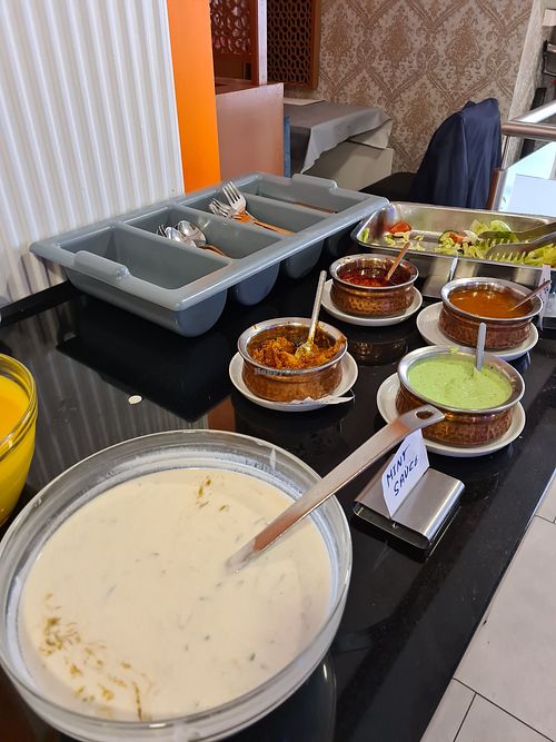 Salat vegan, leider kein veganes Dressing. at Tandoori Mahal Indisches Restaurant in Frankfurt