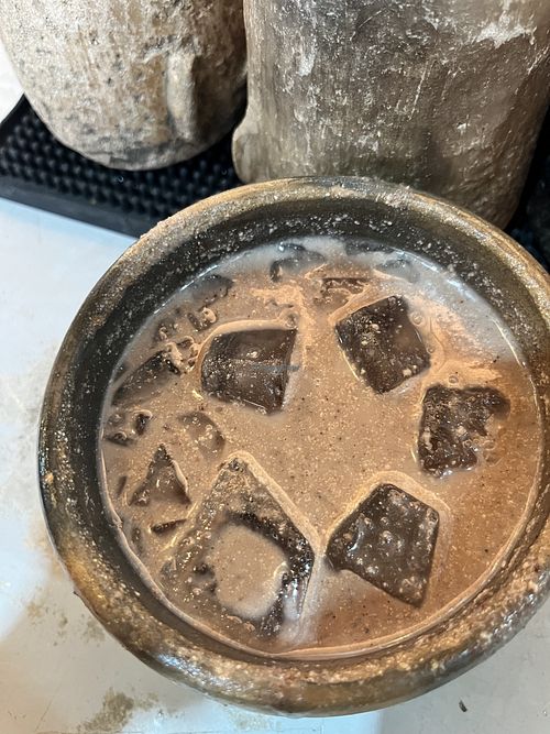 Pozol (corn and cacao drink)  at Trinidad Ritual de Sabores in Mexico City