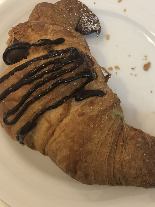 Chocolate filled croissant   at Ratatouille in Turin