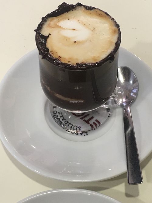 Soy milk marocchino at Ratatouille in Turin