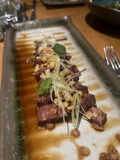 Vegan meat  at Mar del Zur in Monterrey