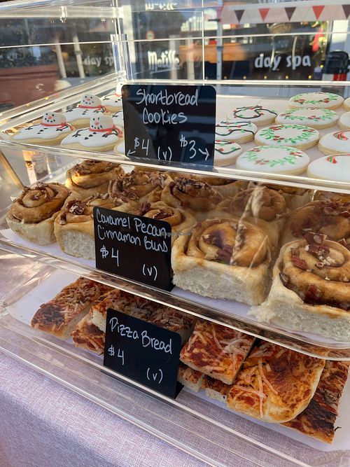 A selection of baked goods in the winter. There are different ones each week. at Kindred Bakery in Duncan