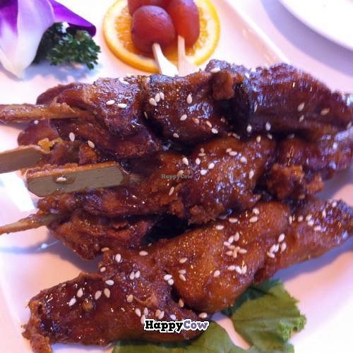 Mushroom kebab at Yang Shin 養心茶樓 in Taipei