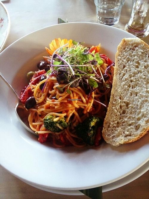 vegan dish at Fleurs Place in Moeraki