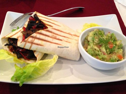 BioFresh vegetable and mushroom fajita at BIOfresh in Bucharest