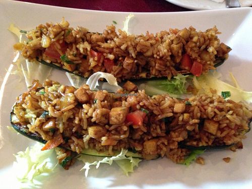 BioFresh stuffed zucchini at BIOfresh in Bucharest