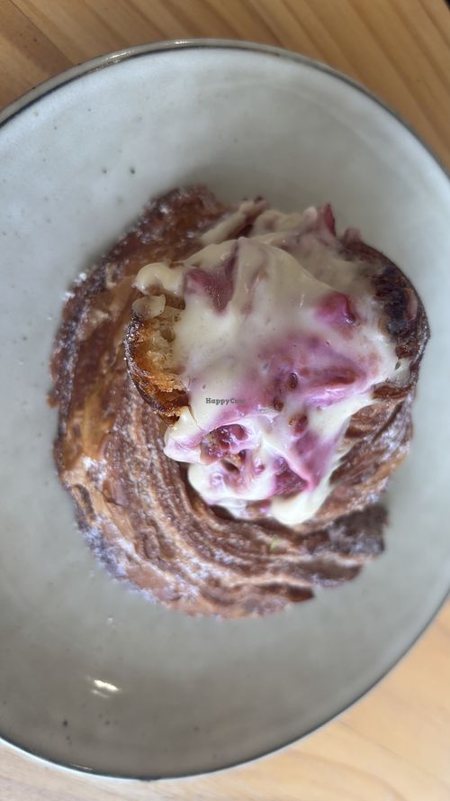 Raspberry cruffin?  at Maison des Lys Pâtisserie - Mt Eden in Auckland