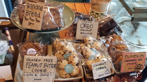 Yummy vegan snacks at Plant Bakery 플랜트 in Seoul