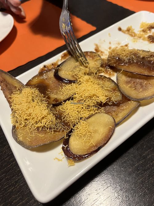 Tamarind eggplant  at Curries Indian Cuisine in Clearwater