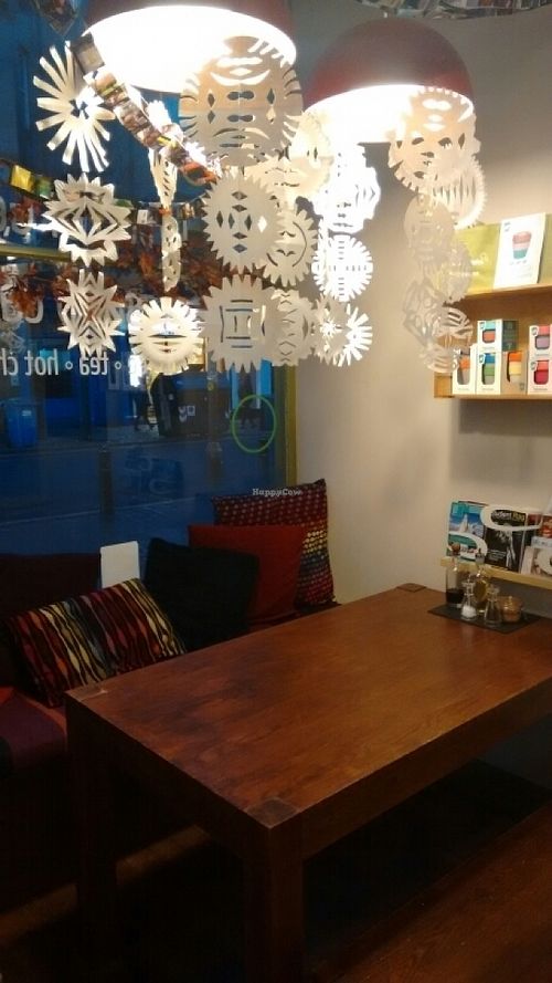 this Is the seating at Union Of Genius in Edinburgh