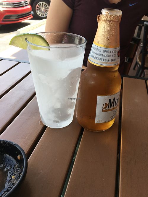 Frozen mugs for beers  at Tequila Sunrise Mexican Grill in Oakland Park
