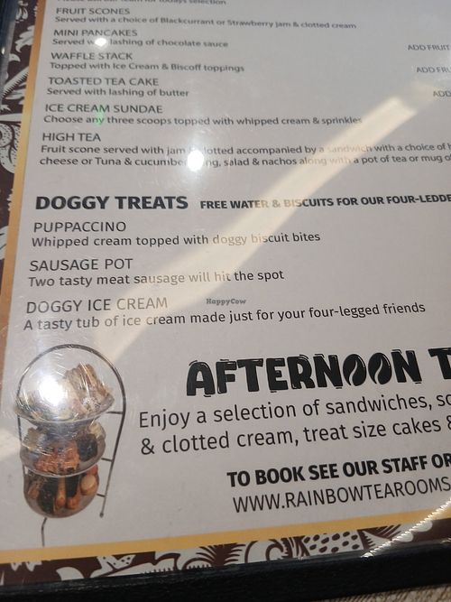 Doggo Treats. at Rainbow Tea Rooms in Chester