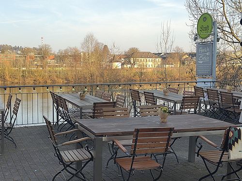 Outside at Herrlich Ehrlich in Trier