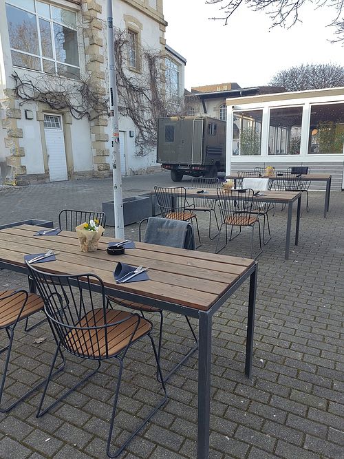 Outside at Herrlich Ehrlich in Trier