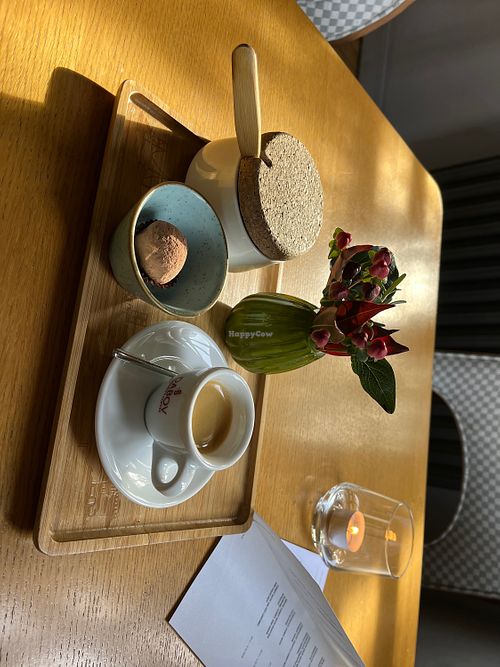 Coffee and Choc Truffle Candy w Peanut Tahini  at Soul Kitchen in Sofia