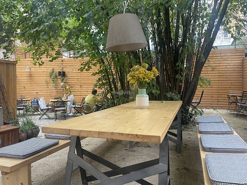 Backyard garden  at Soul Kitchen in Sofia