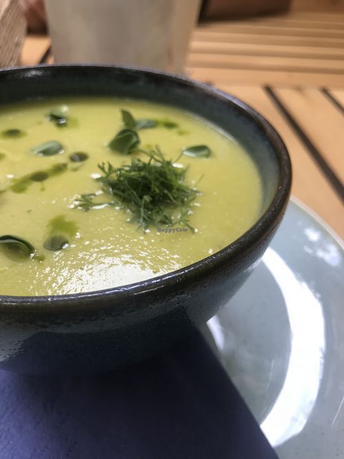 zucchini soup at Soul Kitchen in Sofia