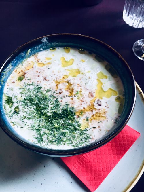 Amazing tarator soup at Soul Kitchen in Sofia