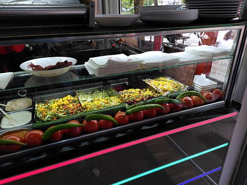 Salad for kebap at Mervan Bistro in Berlin