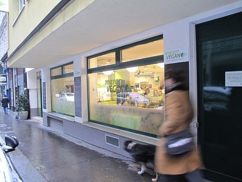 walking along Stumpergasse at Maran Vegan in Vienna
