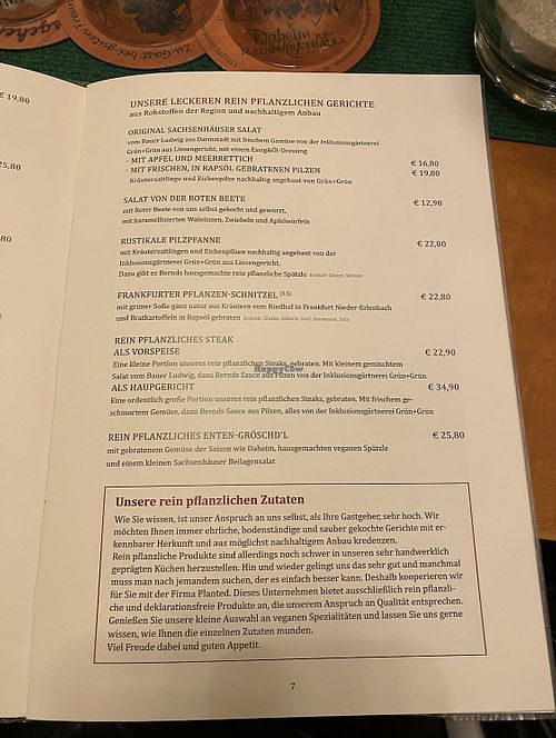   at Daheim im Lorsbacher Thal in Frankfurt