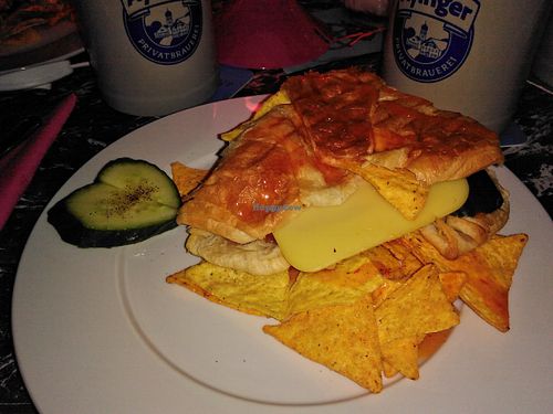 Sandwich and cheese at Chaostheorie in Berlin