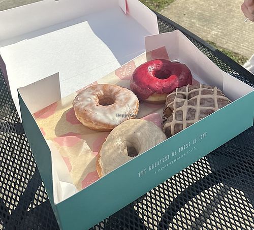 Vegan donuts were amazing!  at Five Daughters Bakery - 5th & Broadway in Nashville