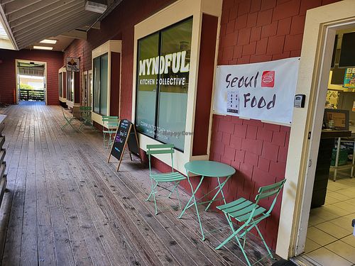 You'll see banner "Seoul Food" at Seoul Food in San Luis Obispo