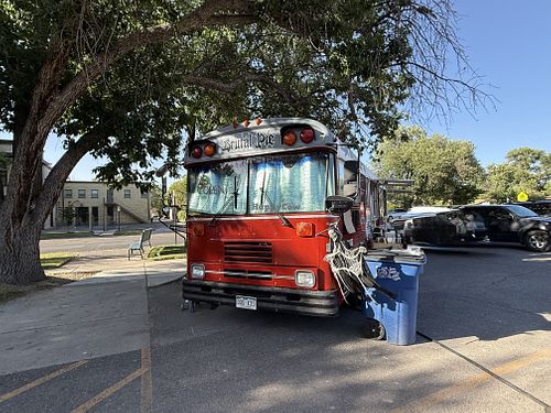 Front of bus   at Brutal Pie in Grand Junction