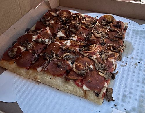 Square pizza   at Brutal Pie in Grand Junction