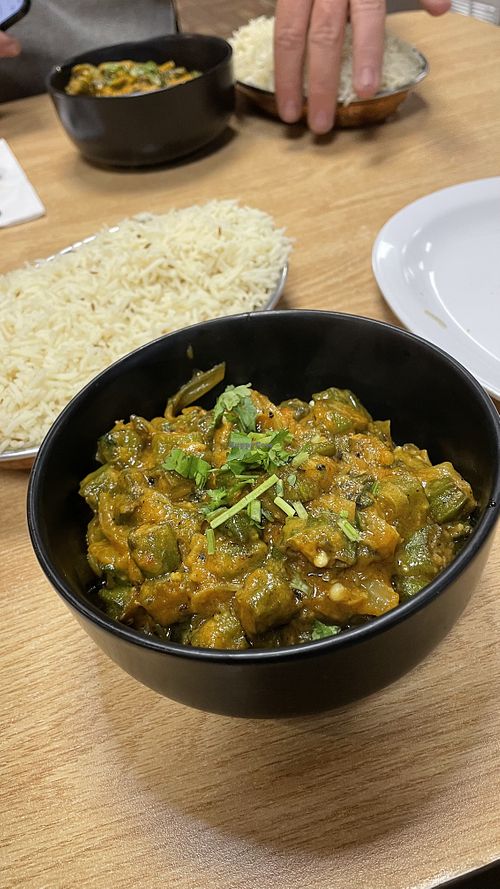Bhindi Masala   at Sher E Punjab Dhaba Indian Restaurant in Wells