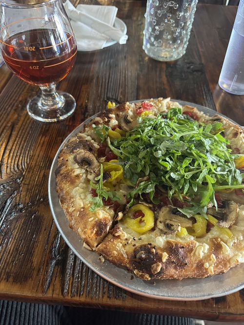 Vegan pizza  at Fillmore 13 Brewery in Pontiac