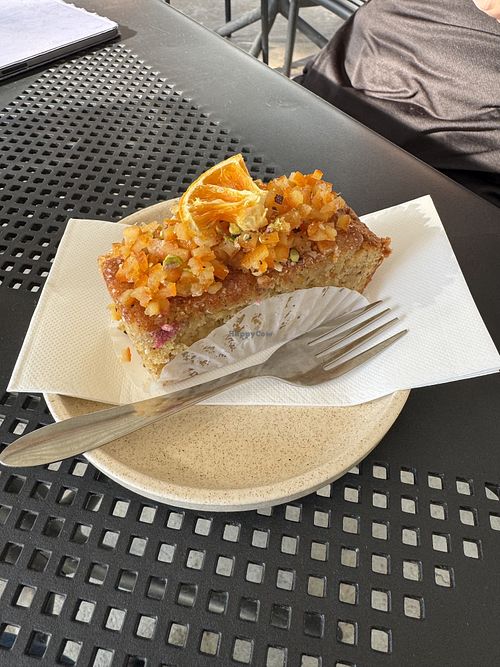 Vegan orange and walnut cake   at Nancy Eatery in Pakenham