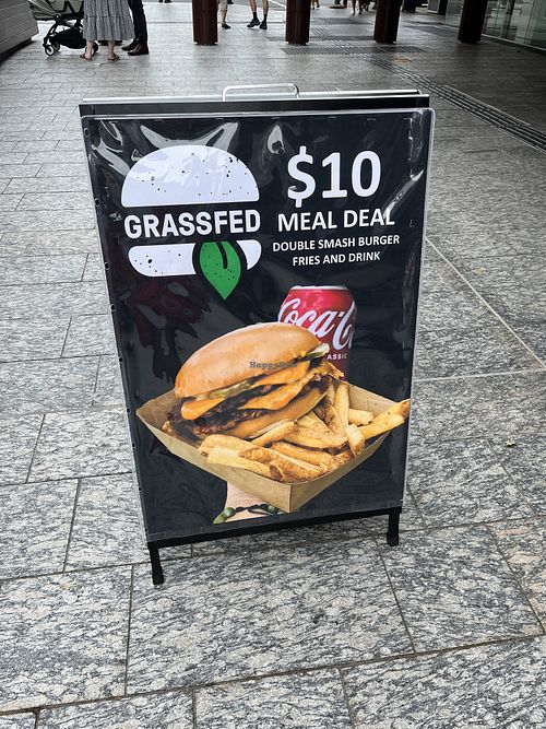 On queen st mall Brisbane. Every Wednesday opposite the market. #Veganuary at Grassfed in Brisbane