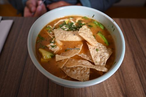 Sopa de tortilla at Segundo Piso in Bogota