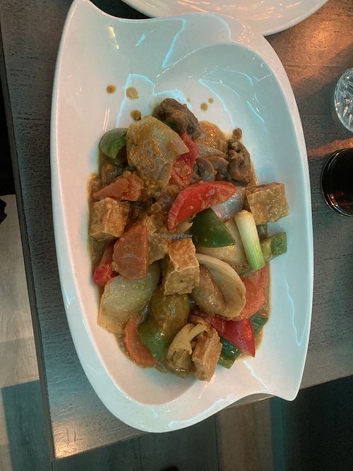 Satay tofu and vegetables   at Genting Thai in Killarney