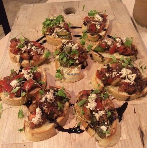 bruschetta board at The Cutting Board Bakery and Cafe in Mesa