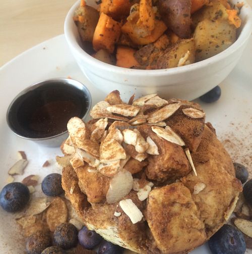 Santa Monica with potatoes hash at The Cutting Board Bakery and Cafe in Mesa