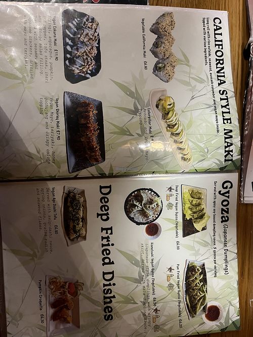 Menu   at Sakura  in Southampton