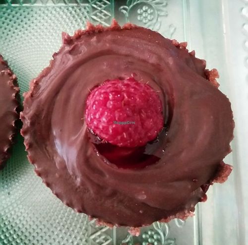 Vegan choc raspberry  at Goodness Gracious Organic and Gluten Free in Bli Bli